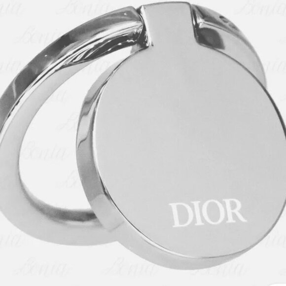 DIOR SMARTPHONE RING Holder SILVER TONE NEW in a box - Picture 2 of 6